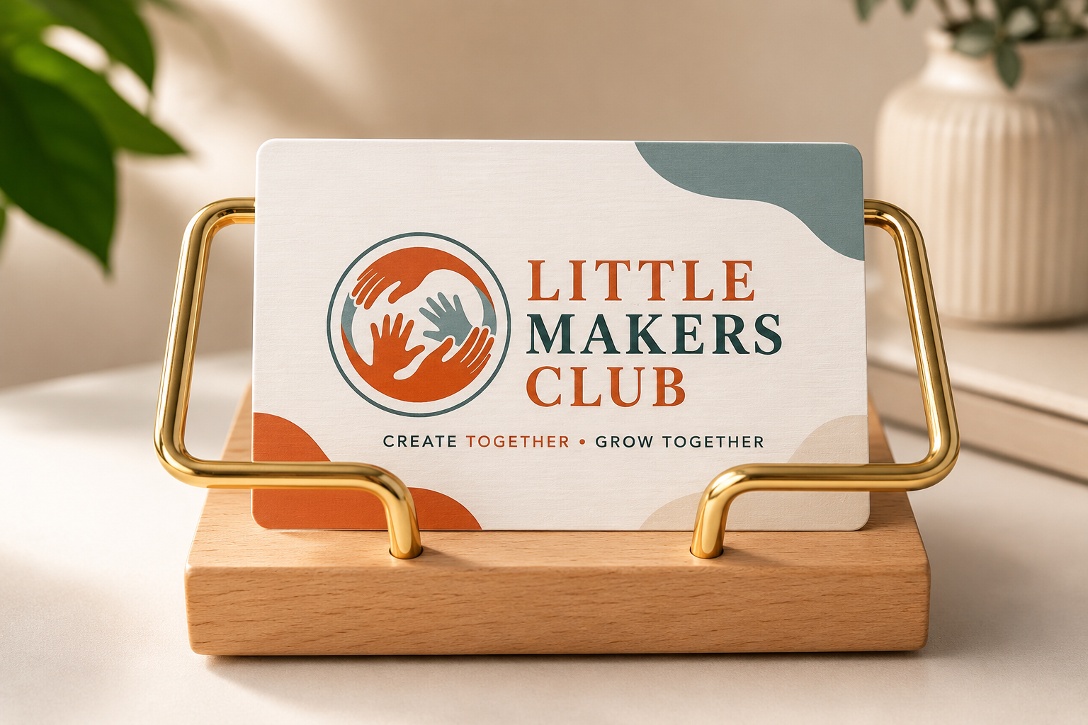 Little Makers Club branded PVC card